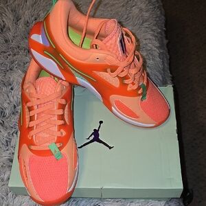 New! Jordan Heir Orange Pulse and Ghost Green